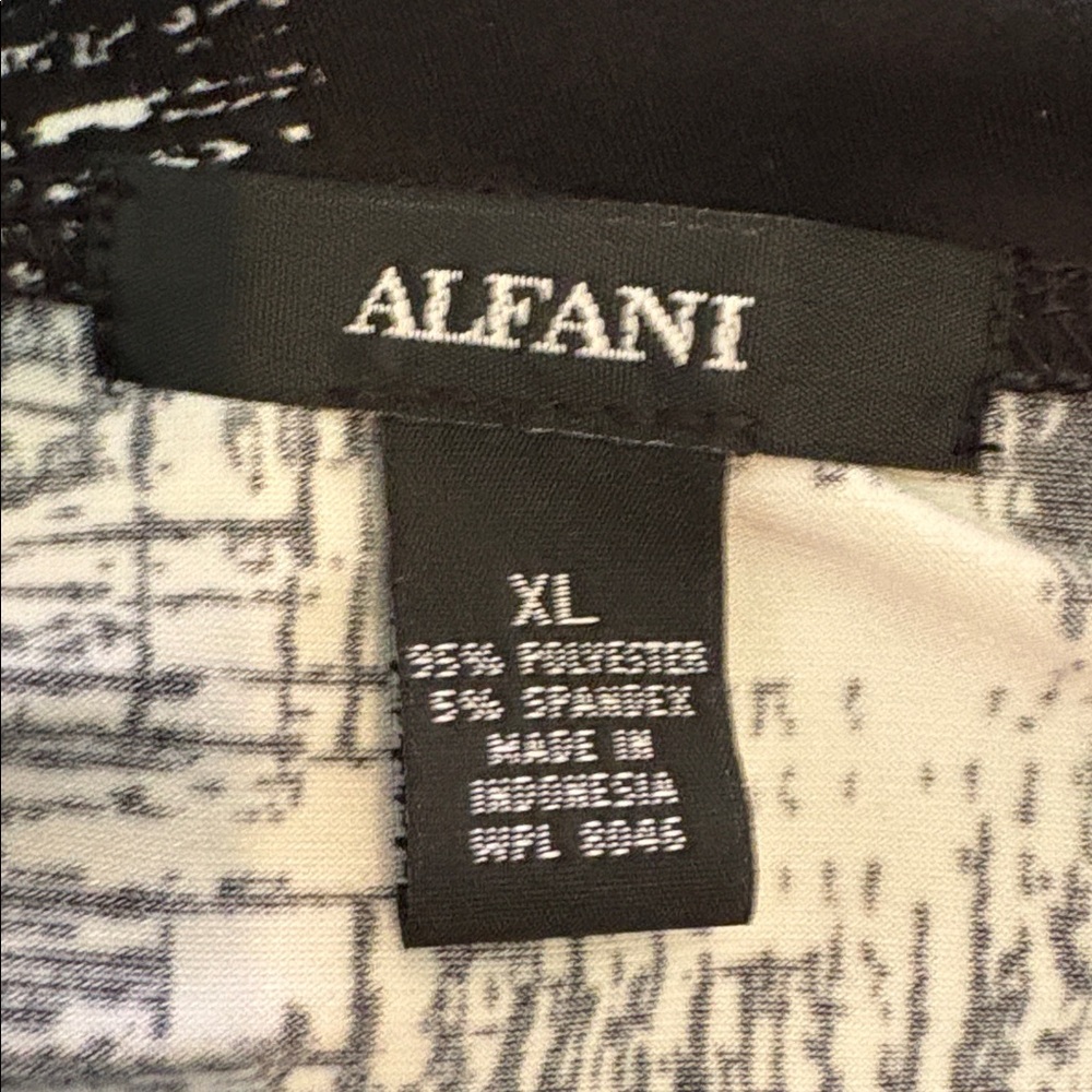 Alfani Black and White Patterned Dress - Picture 4 of 5